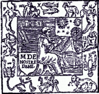 Старинное изображение Нострадамуса
